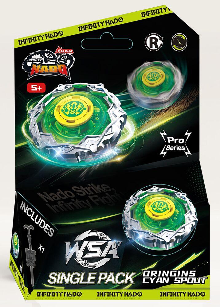 NFINITY NADO Toupie avec lanceur pour enfants jouets en métal Gold