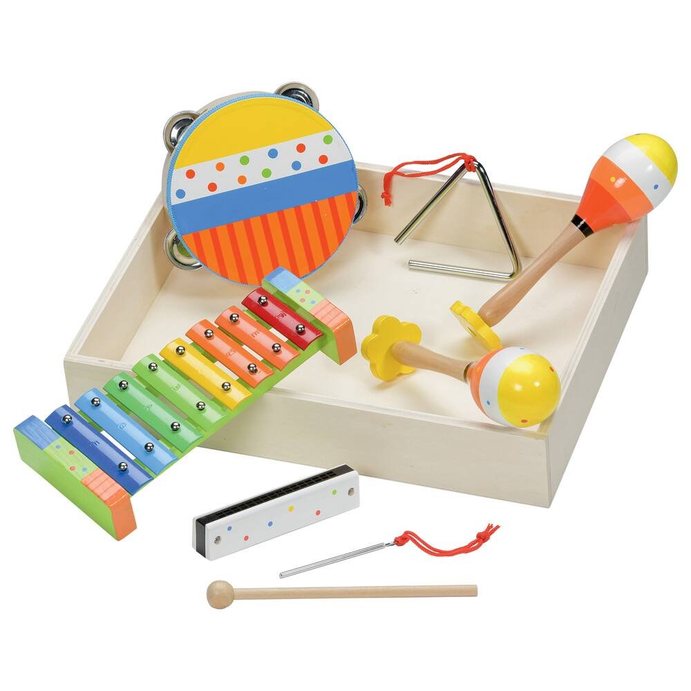 Harmonica en bois pour enfant. Instruments musicaux pour enfants