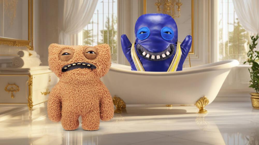 Peluche Fuggler Gold Fuggs de ZURU, divertido monstruo feo Peluche Fuggler Gold Fuggs de ZURU, divertido monstruo feo
