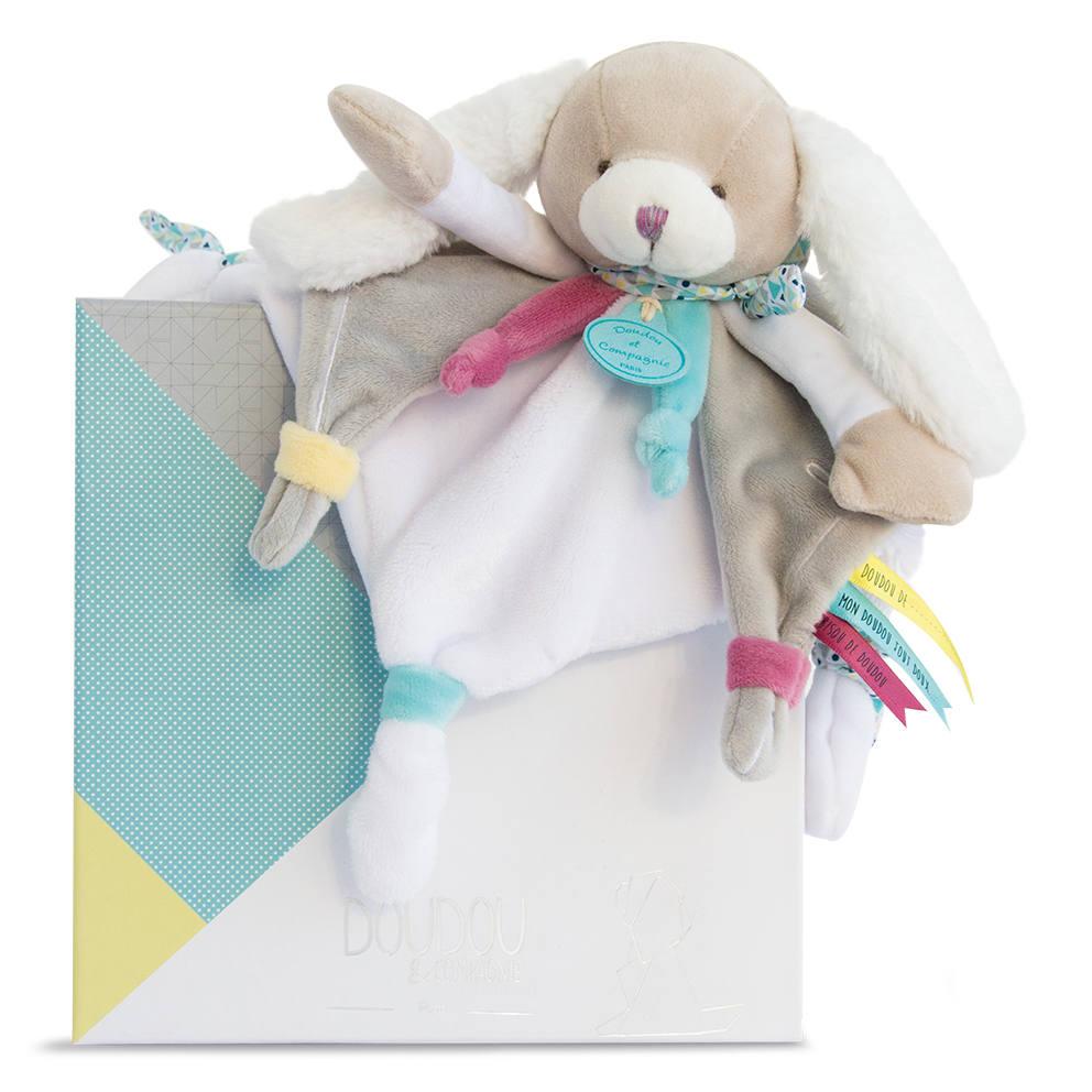 Peluche chien toopi - pantin avec doudou | peluche | jouéclub