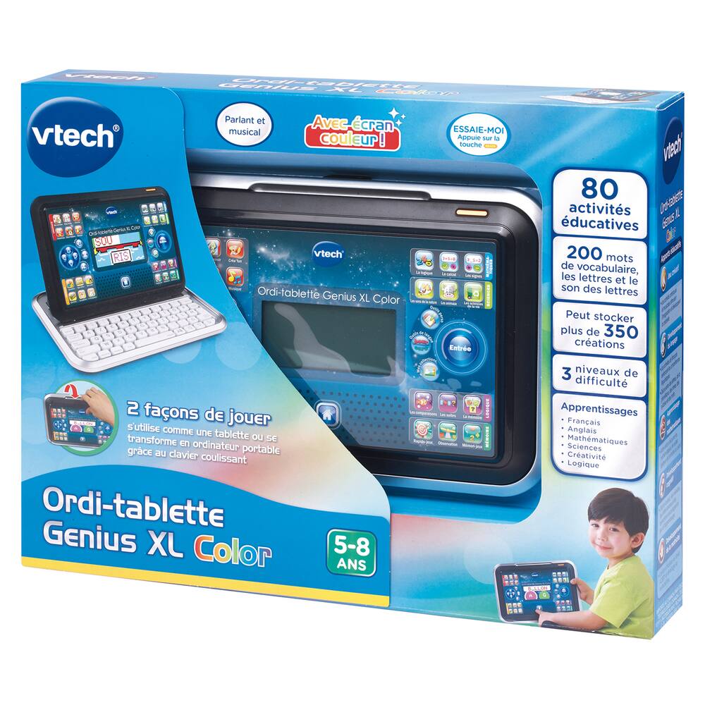 VTech Genio Little App Ordinateur/tablette éducatif Noir