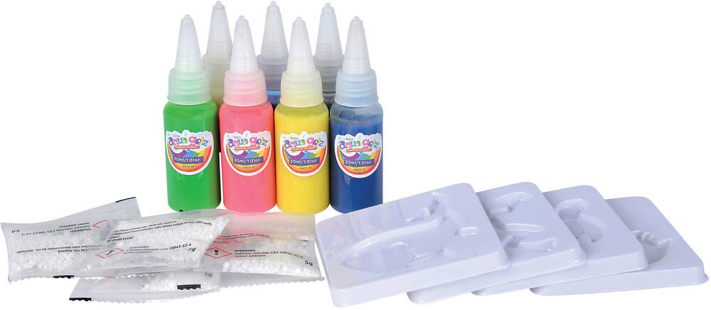 Balakaka Aqua Gelz Set avec 6 Bouteilles de Gel Coloré, Magic Water elf avec 12 Moule, Gels Magiques 3D CréAtifs pour Enfants Garçons et Filles Cadeau 5 6 7 8 9