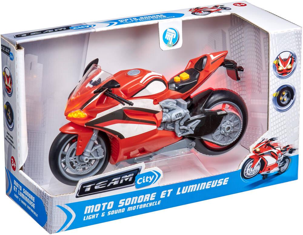 Figurine Moto Avec Lumières Et Sons - Jouet électrique éducatif Pour Garçons - Motocyclette Réaliste Avec Effets