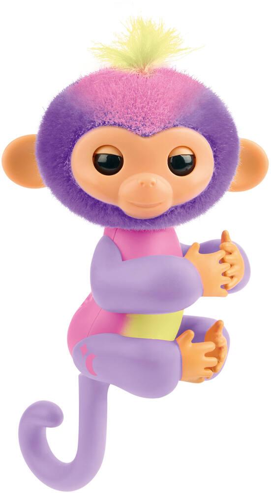 Lansay Fingerlings Magic Moods Mica – Peluche Interactive – Accroche-doigt – Cœur Lumineux – 70 Sons – Dès 5 Ans – Piles Incluses