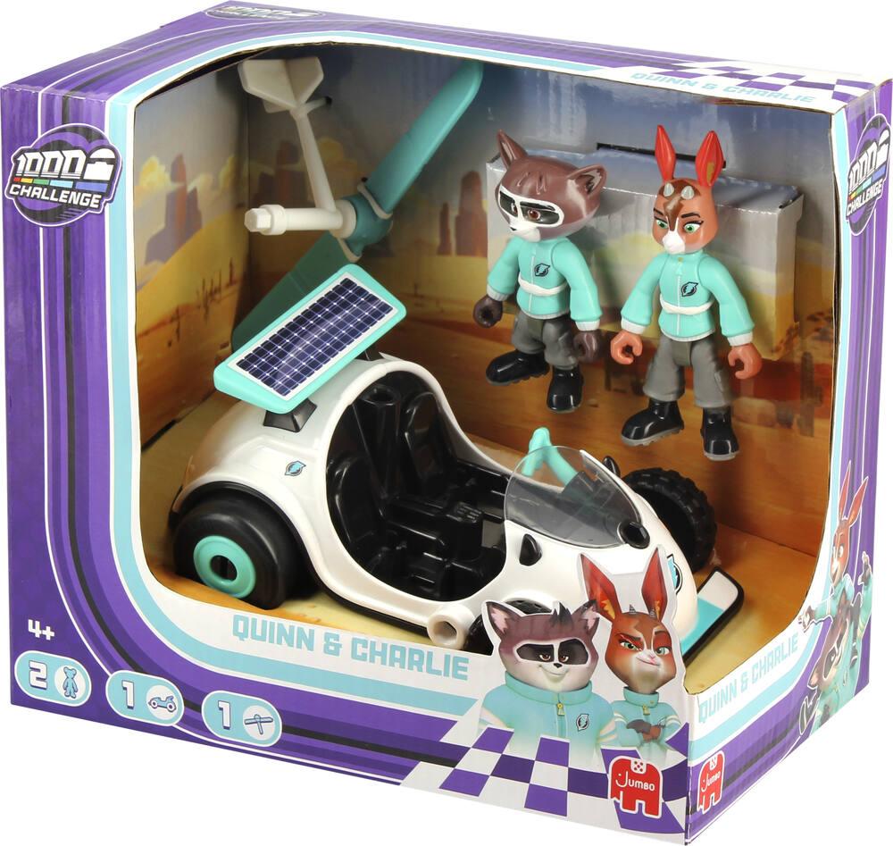 Véhicule et figurines Mille Bornes Challenge - Les Foudroyants Quinn et Charlie Dujardin | King Jouet Suisse - Figurines