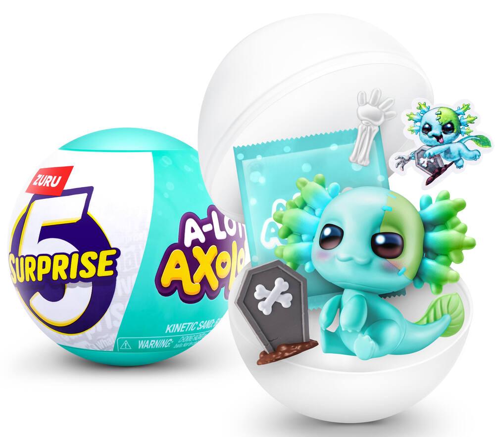 Lot De 4 Jouets à Presser Axolotl JAWUZ, Boules Anti-stress En TPR, 9.5x9cm, Couleurs Variées, Pour Enfants Et Adultes