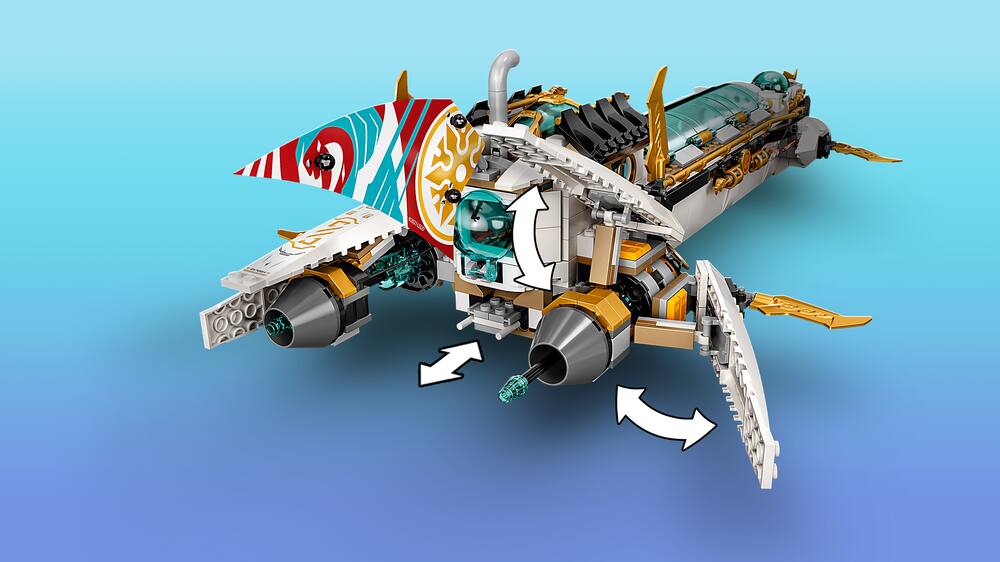 LEGO® 71756 NINJAGO® L'Hydro Bounty –Sous-marin avec Mini Figurines Kai et  Nya, Jouet Ninja pour Enfants 9 ans et plus - Cdiscount Jeux - Jouets