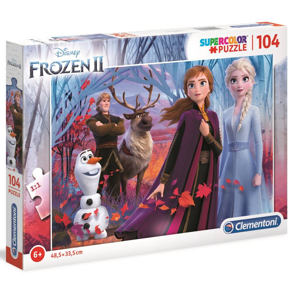 La reine des neiges 2 -puzzle supercolor 104 pieces, puzzle