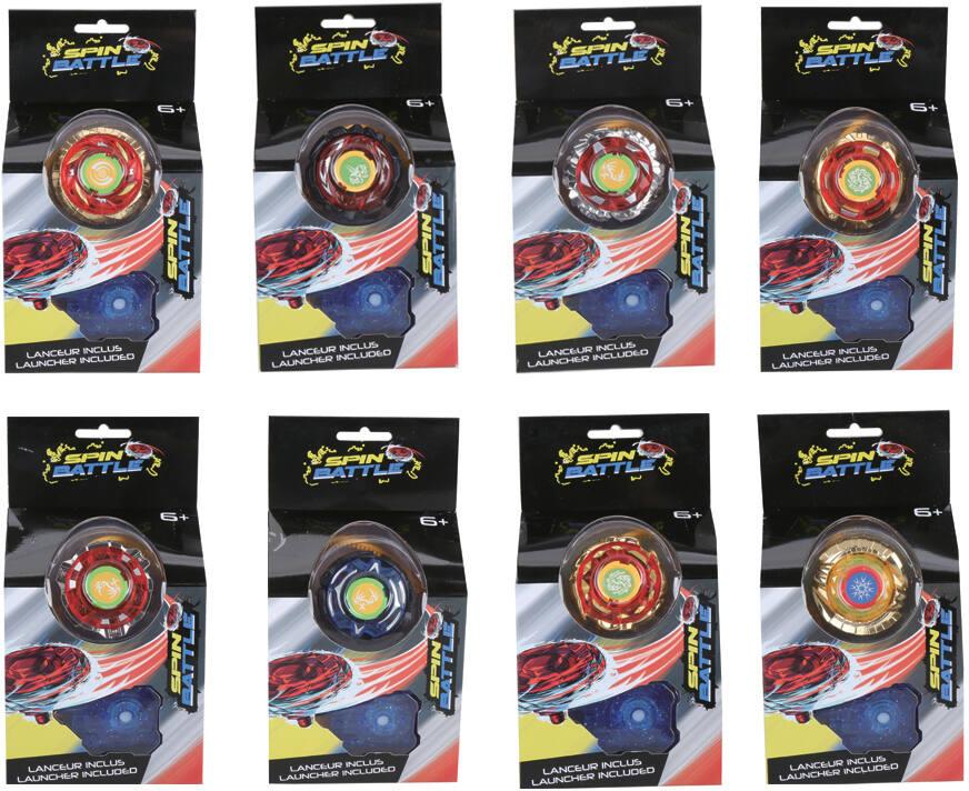 Lot de 6 toupies pour Enfants avec Lanceur, toupie Lumineuse colorée, ABS Lisse et Robuste, Cadeau d'anniversaire