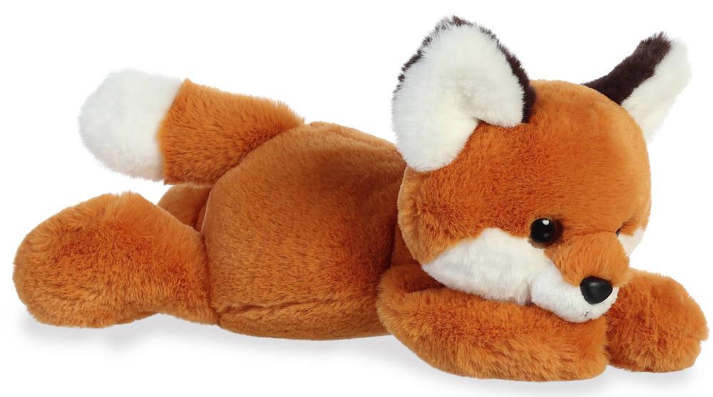 Peluche Renard Doux Beige & Bleu – Doudou Bébé 40 Cm, Lin & Mousseline Naturelle, Cadeau Naissance Garçon Fille Par Bieco