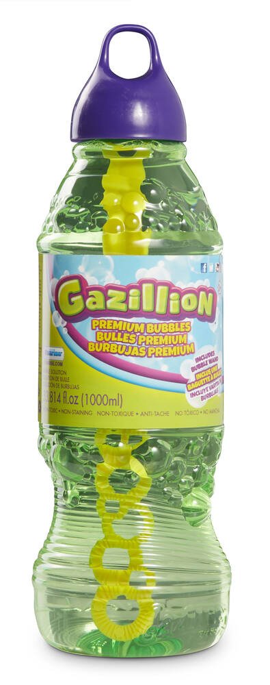 Gazillon - pack machine a bulles rollin wave et 1 l de solution, jeux  exterieurs et sports