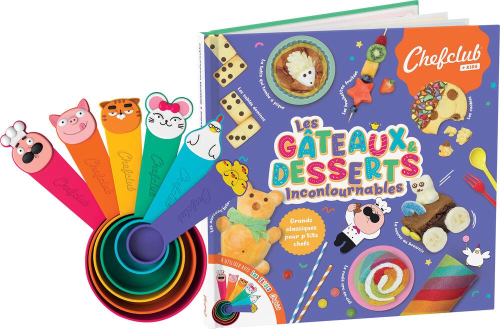 Chefclub Kids - Le Livre des Gâteaux & Desserts incontournables - Livre de  Cuisine - Les grands classiques pour les p'tits chefs avec les Tasses  enfants : Chefclub: : Epicerie