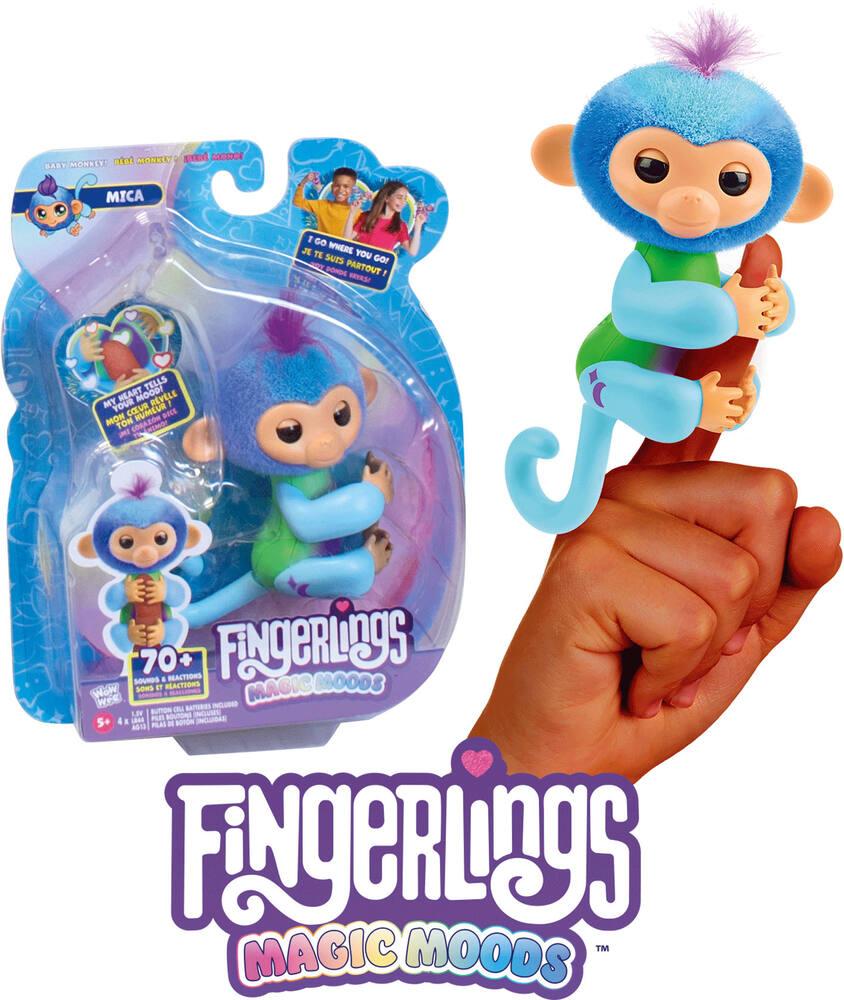 Fingerlings Marge Paresseux Violet Interactif - Réagit Aux Sons, Mouvements Et Caresses