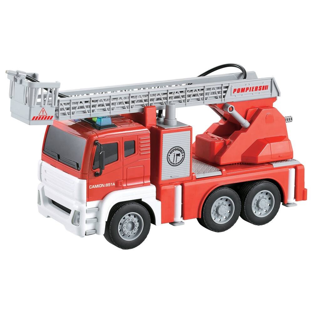 Ensemble 4 camions de Pompiers en miniature métal 