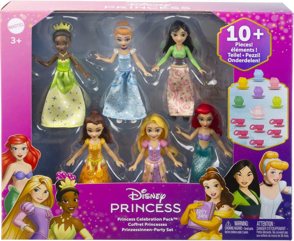 Disney princesses pack de 6 poupees figurines joueclub
