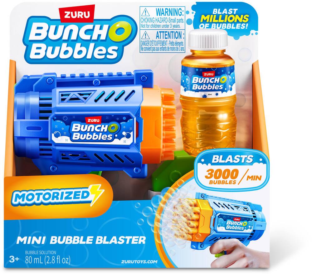 Bombble Pistolet à Bulles Christmas – 10 Trous, 5000+ Bulles/min, LED, Anti-fuite, Léger, Cadeau Noël/anniversaire, Dès 3 Ans