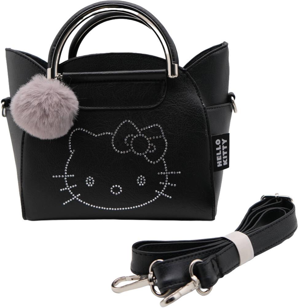 Hello Kitty Sac de voyage blanc, sac de week-end, fermeture éclair 38x26x16 cm (Blanc