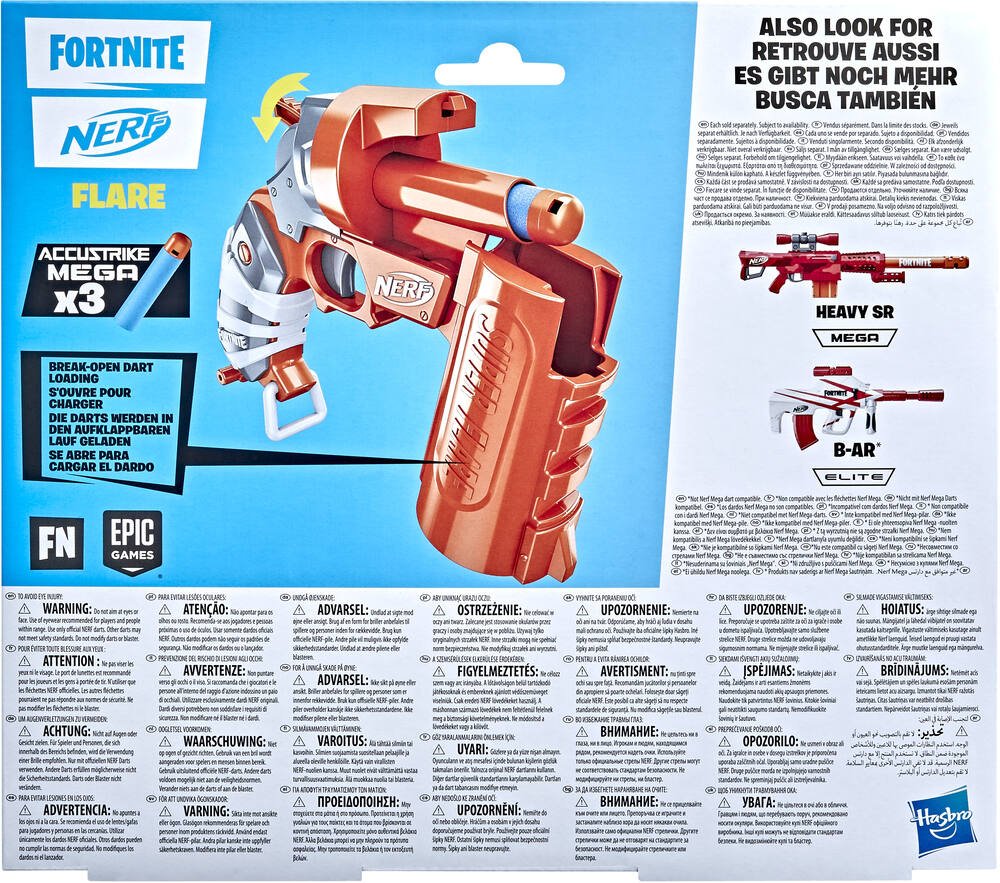 Pistolet Fortnite Flare NERF : l'unité à Prix Carrefour