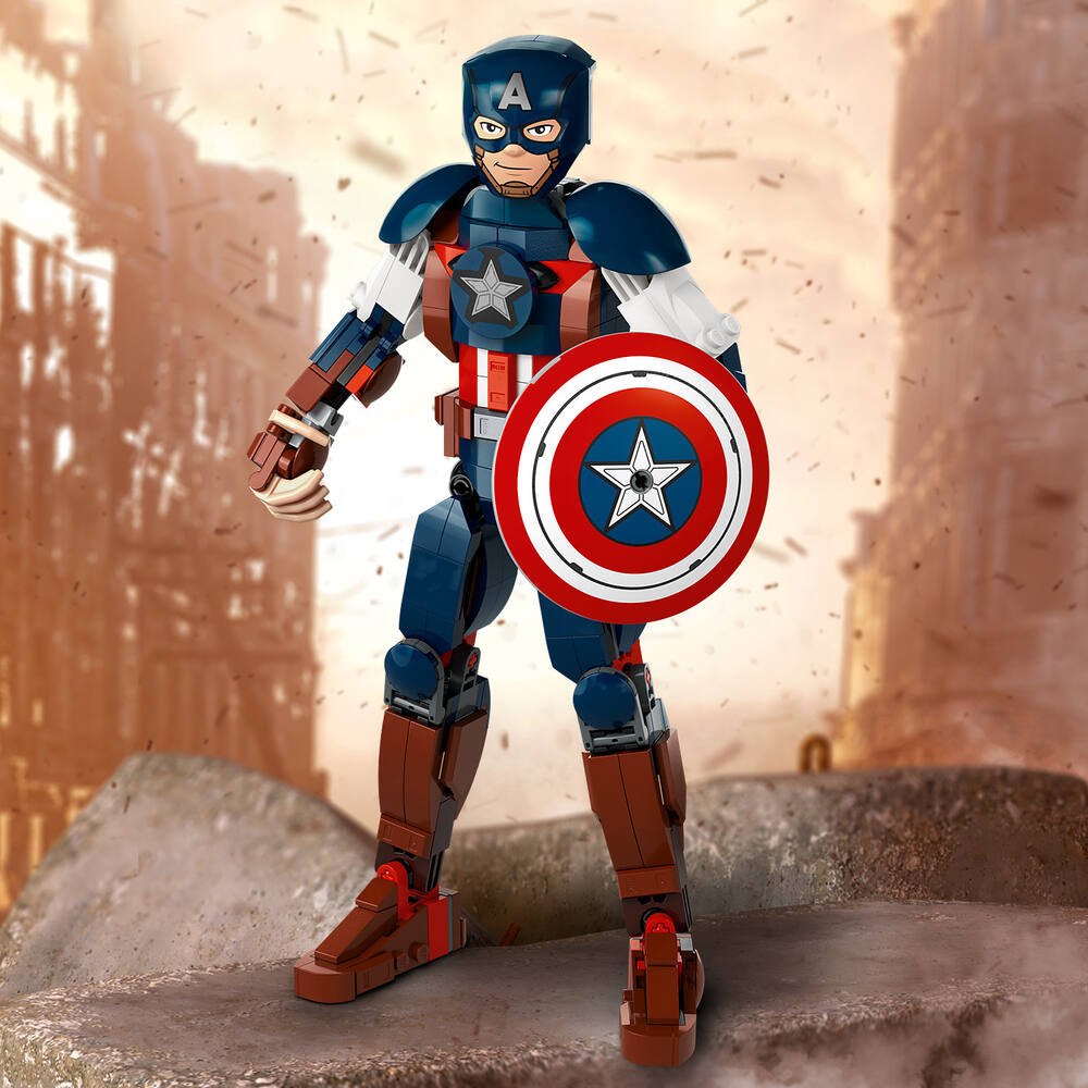 La figurine de Captain America - LEGO® Marvel Super Heroes™ - 76258 - Jeux  de construction