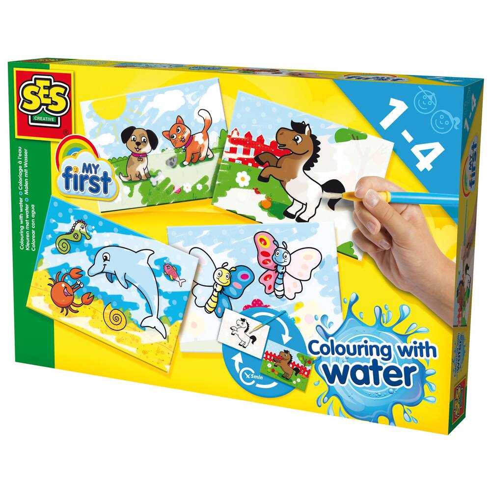 Sipobuy Livre de Dessin Magique de l'eau Coloriage de l'eau Livre de  griffonnage avec Un Stylo Magique Panneau de Peinture pour Enfants  Education
