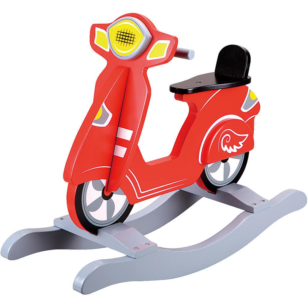 scooter a bascule en bois