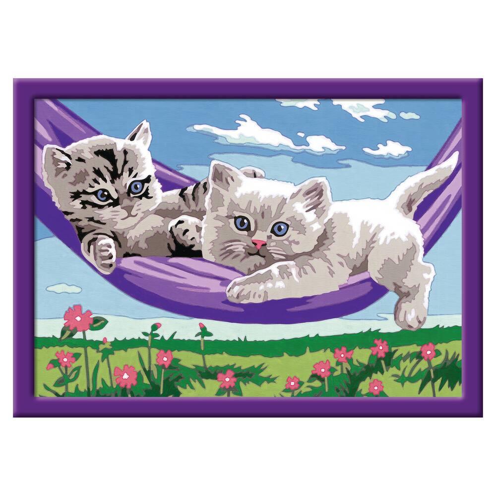 Numero D Art Moyen Chaton Dans Le Hamac Activites Creatives Et Manuelles Joueclub