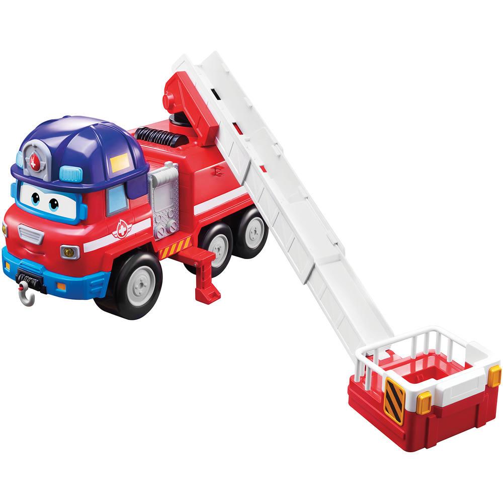 Camion pompier super wings rescue riders + 1 figurine zoey | figurines |  jouéclub