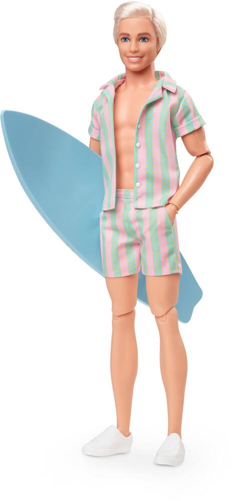BARBIE POUPEE KEN AVEC ENSEMBLE DE PLAGE RAYE LE FILM