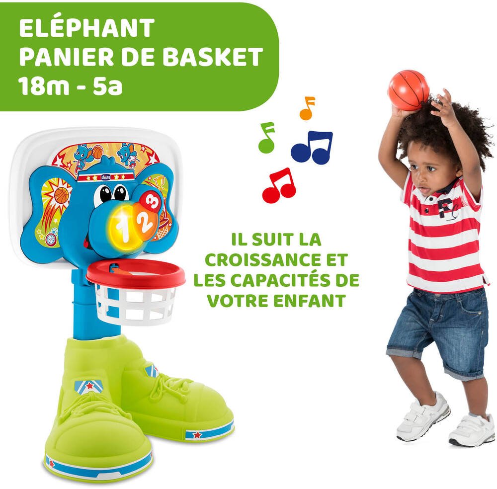Fit & fun - elephant panier de basket, jeux exterieurs et sports