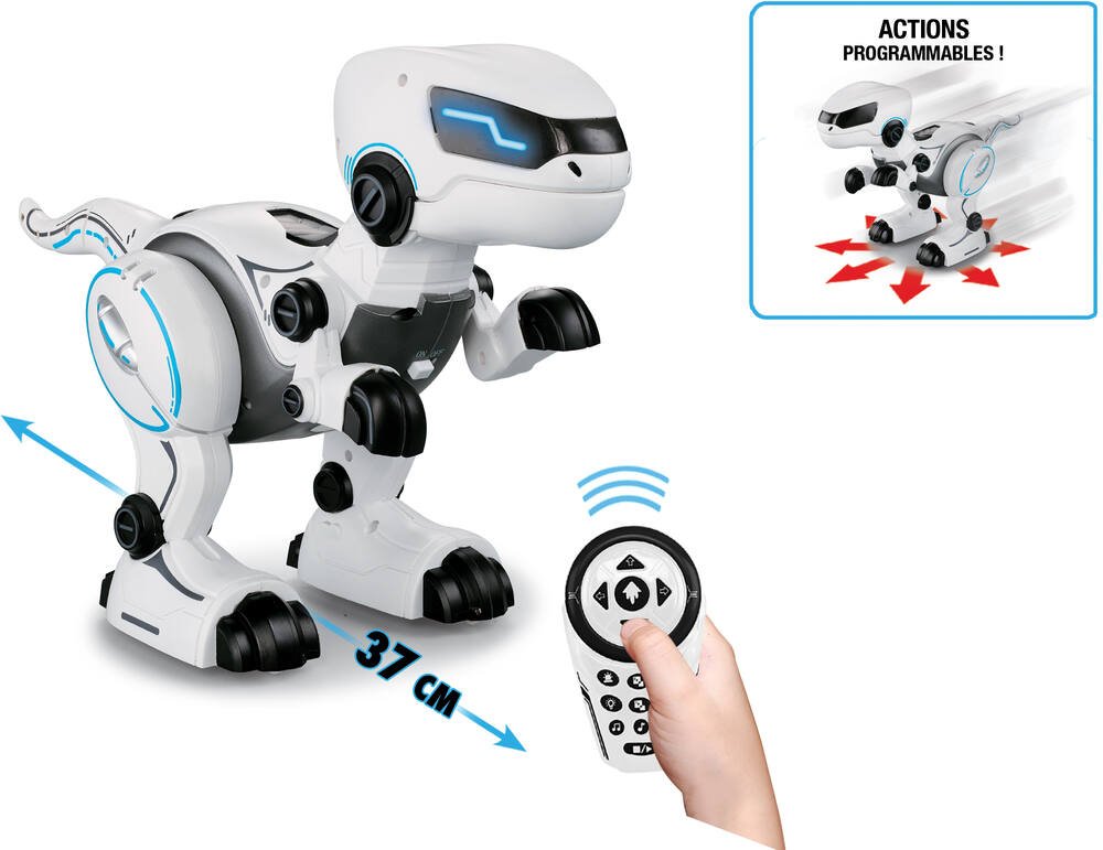 Antaprcis RC Robot de Dinosaure Télécommandé, Intelligent Programmable  Robot pour Enfants