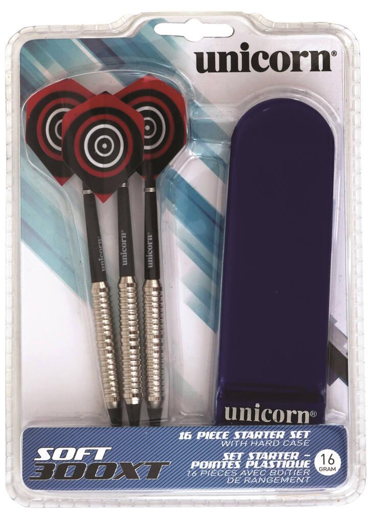 Unicorn Ultra Étui à Fléchettes – Taille Moyenne, Mousse Intérieure, Pour 2 Jeux Complète, Rangement Accessoires, Noir
