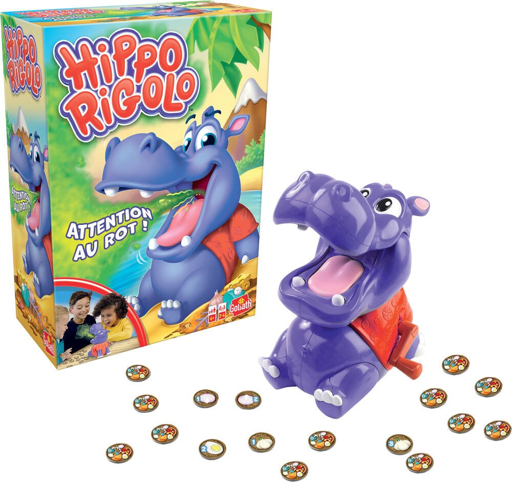 Hippo Rigolo - Jeux de Société Enfants - A Partir de 4 Ans - Jeu Ri