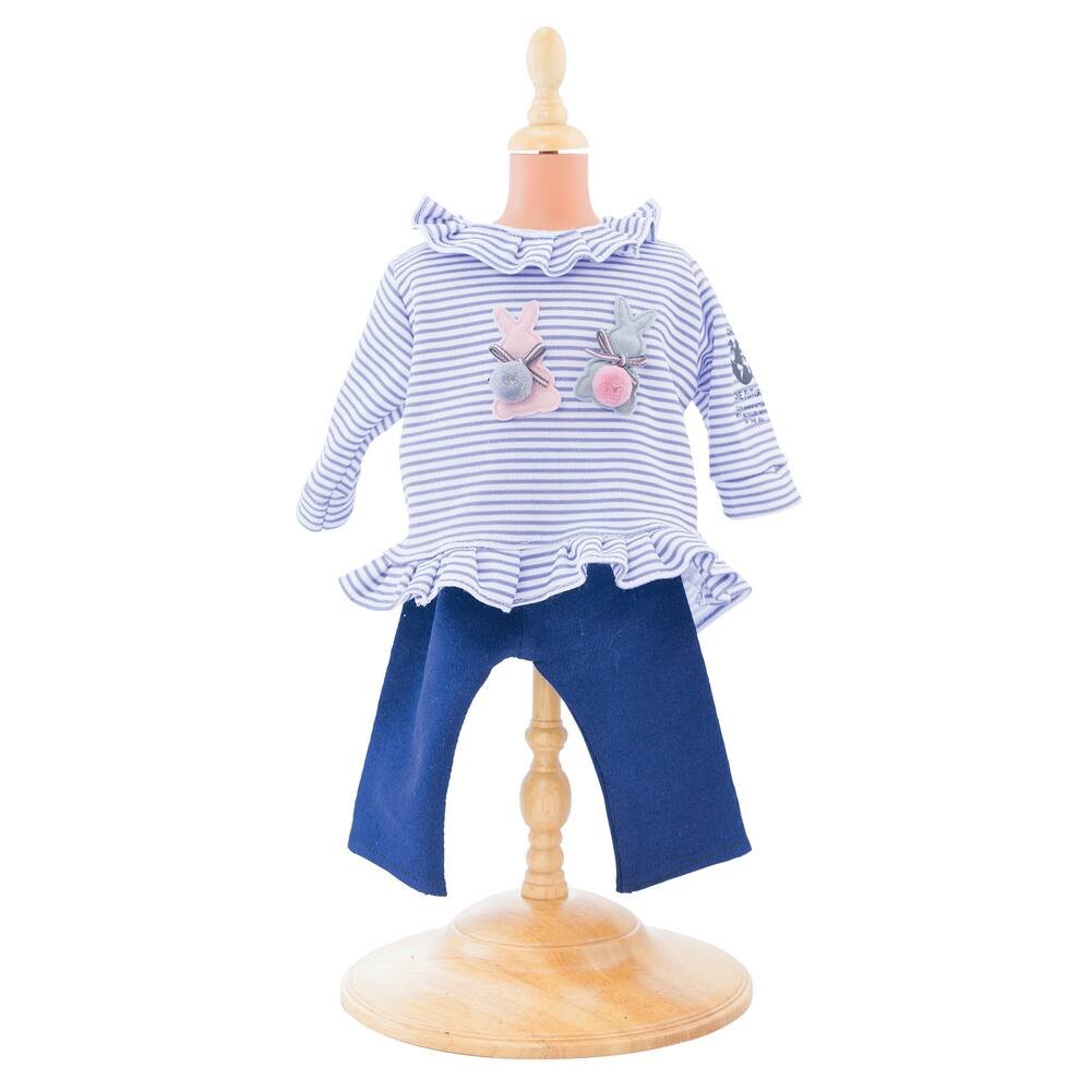 Vetement poupee 38 cm ensemble sweat nyc et jean - one world one future, poupees