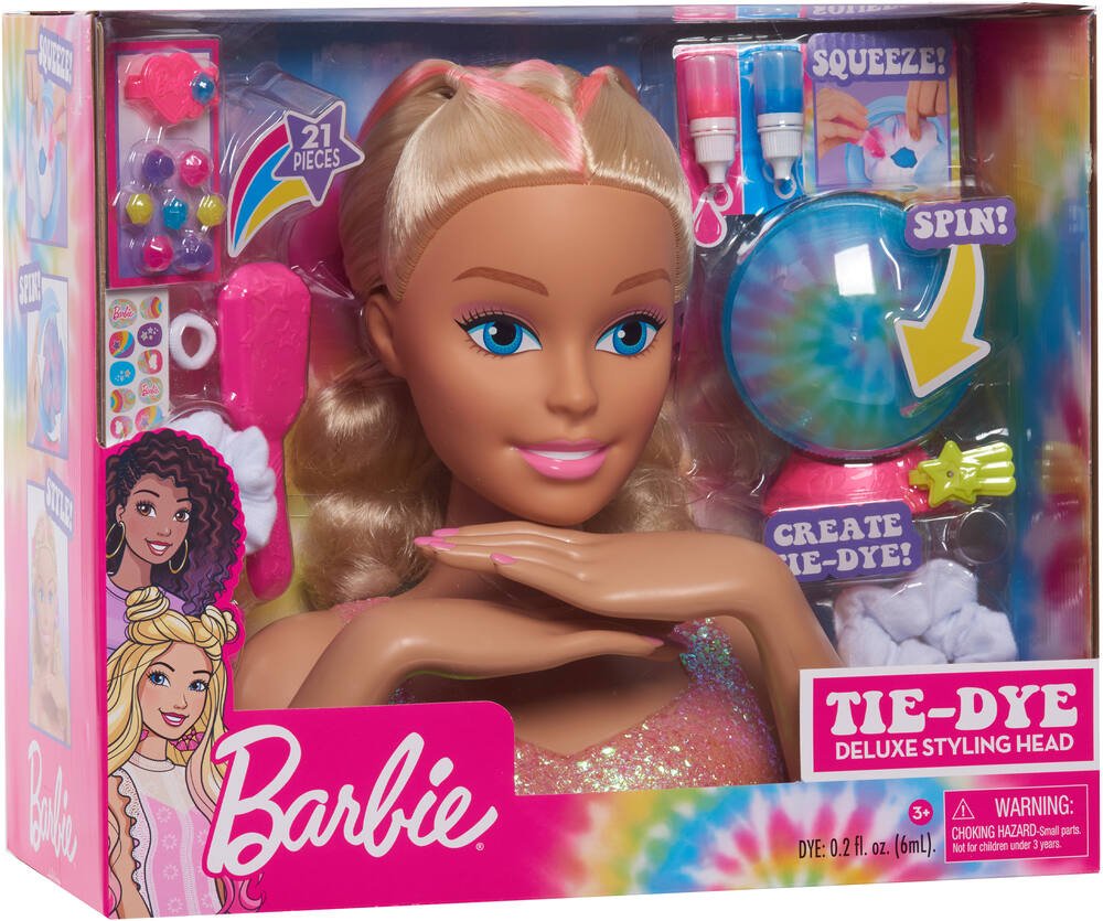 Tête à coiffer Barbie - Blonde Mattel : King Jouet, Têtes à coiffer Mattel  - Poupées Poupons