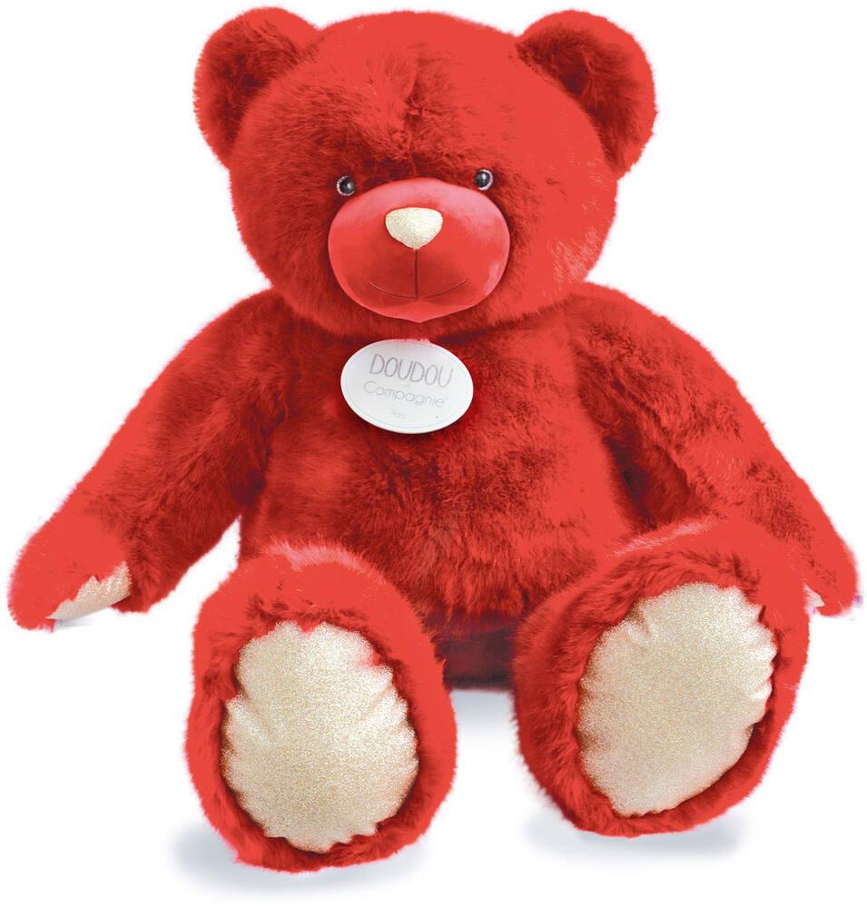 Peluche ours collection rouge baiser 120cm peluche joueclub
