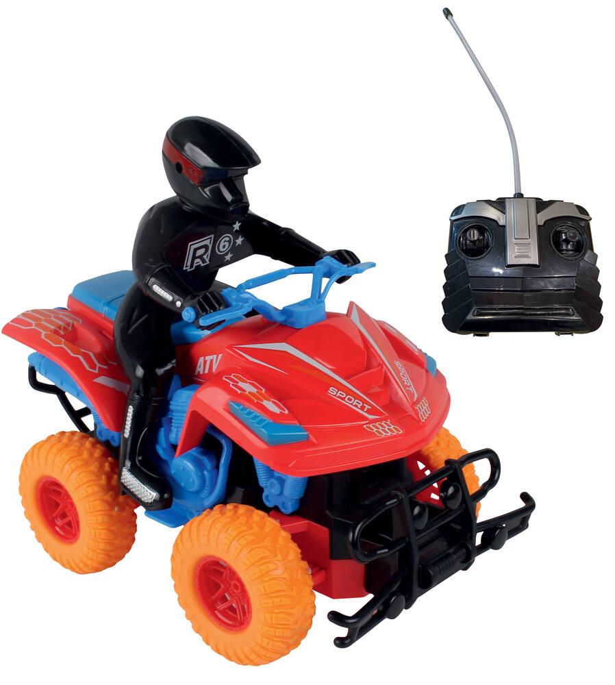 Quad avec conducteur radiocommande vehicules garages joueclub