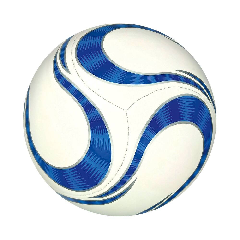 Ballon de football blanc et bleu t5, jeux exterieurs et sports