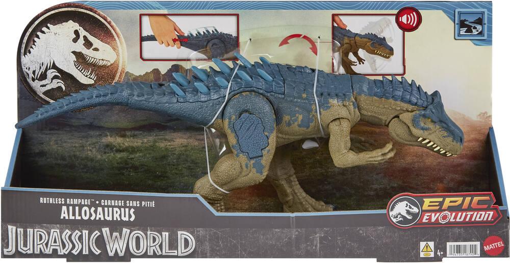 Jurassic world carnage sans pitie figurine allosaurus figurines joueclub