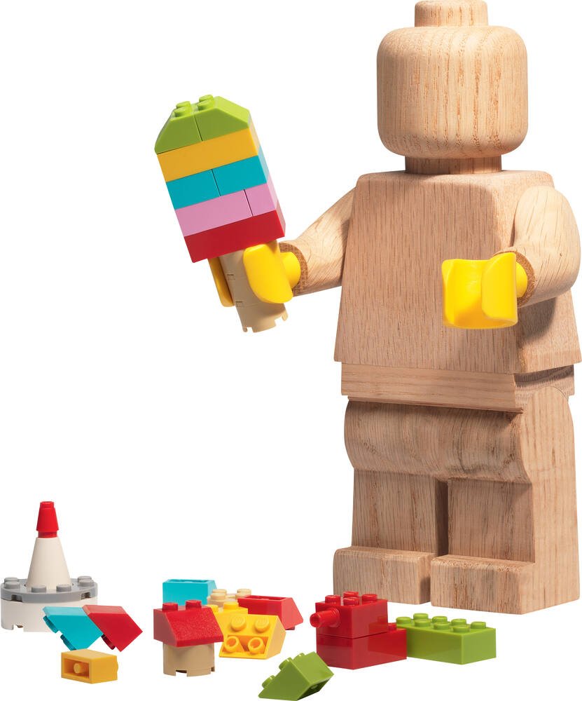 Figurine collector lego en bois, chambre enfants