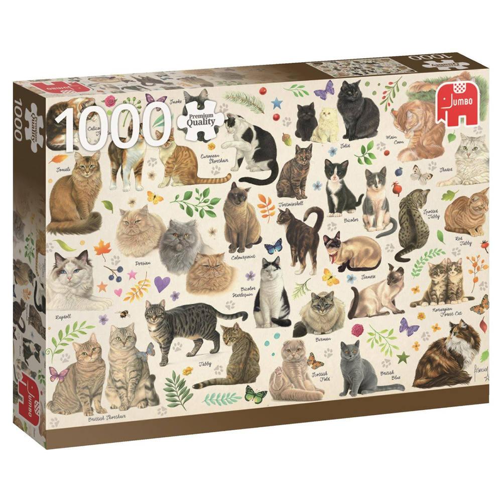 Puzzle 1000 Pieces Poster Chat Puzzle Joueclub