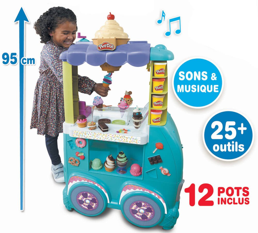 Play doh kitchen creations - camion de glace geant