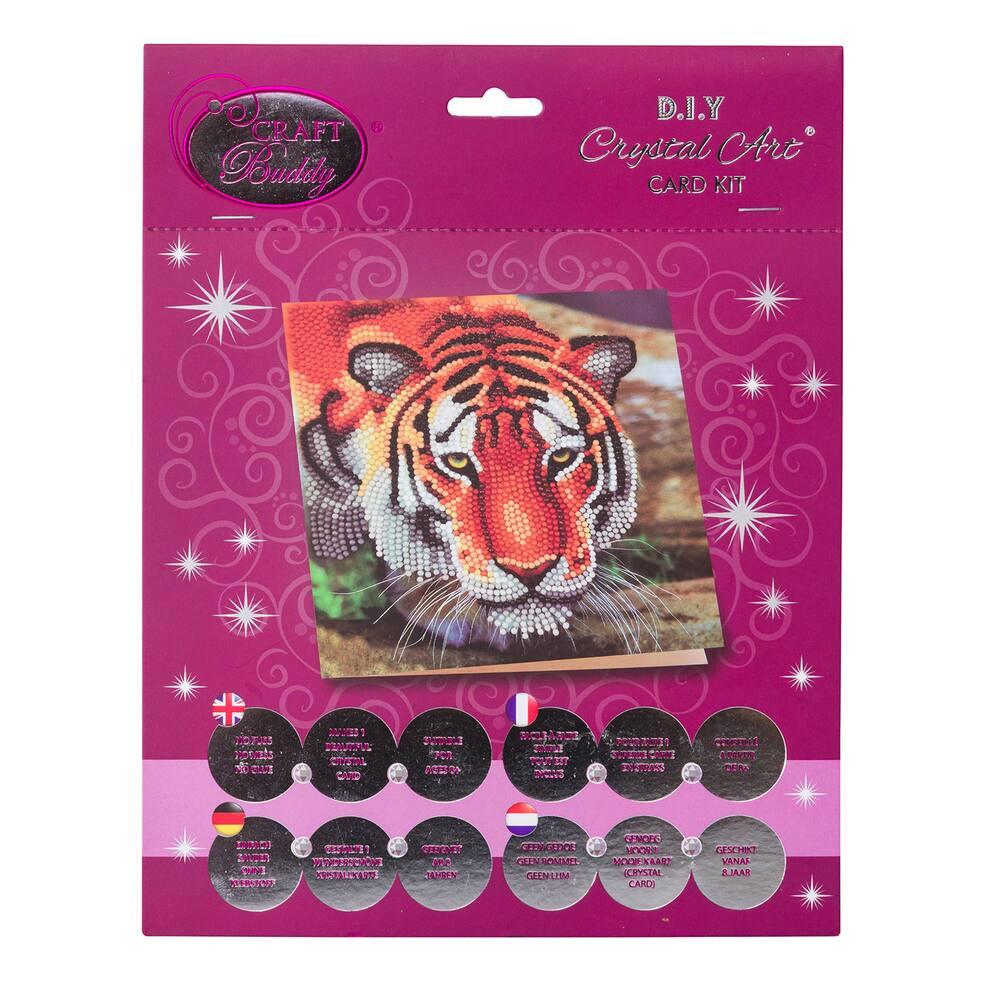 YEESAM ART Kit De Broderie Au Point De Croix Pour Adultes - 11CT - 50 X 40 Cm - Motif Ciel Imprimé Ange Et Tigre - Kits De Broderie Estampillés Pour Adultes