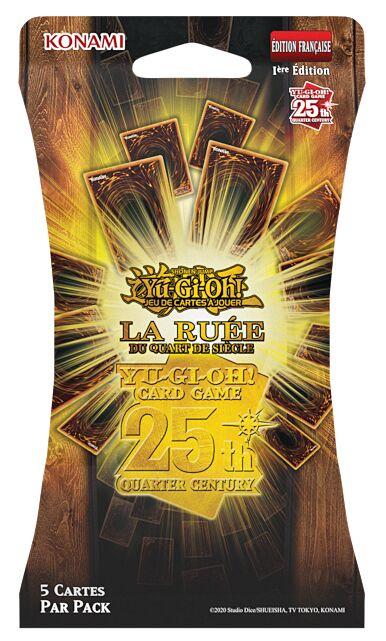 Yu-Gi-Oh! Pack De 3 Boosters La Ruée Du Quart De Siècle - Version Française