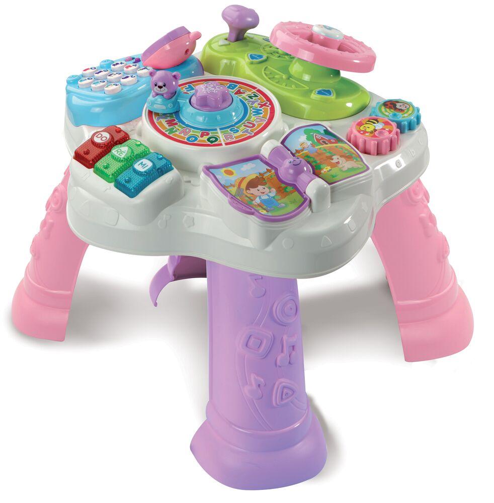 Vtech baby - ma table d'activites bilingue rose | jouets 1er age | jouéclub