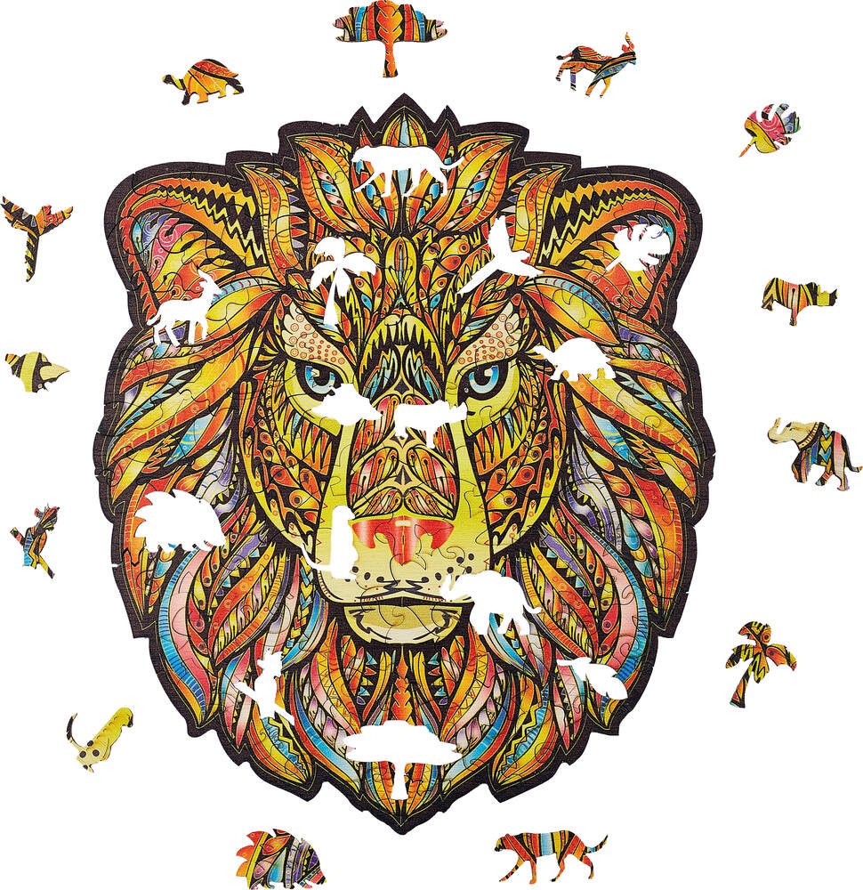 Puzzle Lion Majestueux - Lubiwood