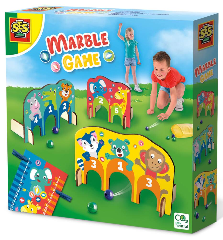 Gioco Di Biglie Con Archi In Legno – Set Portatile Con Borsa E Segnapunti, Per Giocare Ovunque, Creativo E Personalizzabile