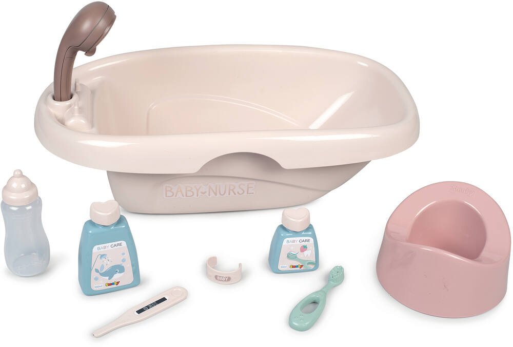 Baby nurse set baignoire et accessoires, poupees