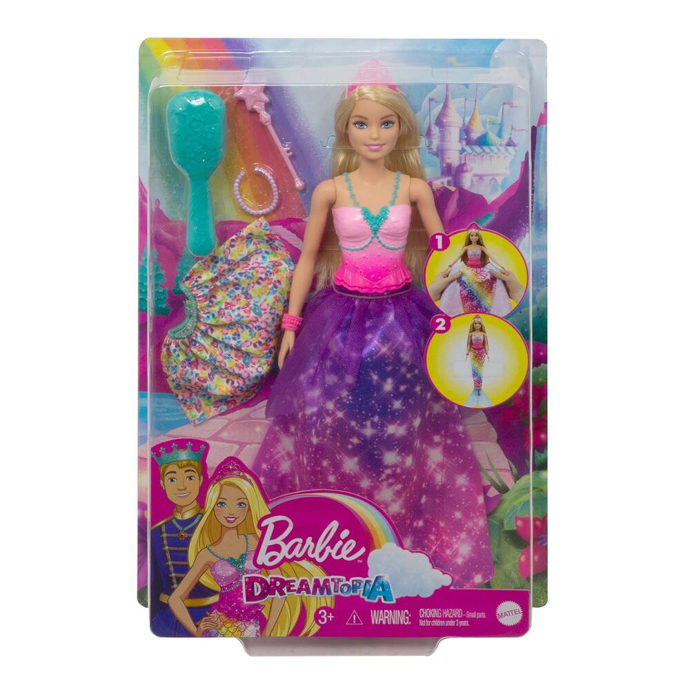 Barbie transformation sirène dreamtopia - jouéclub