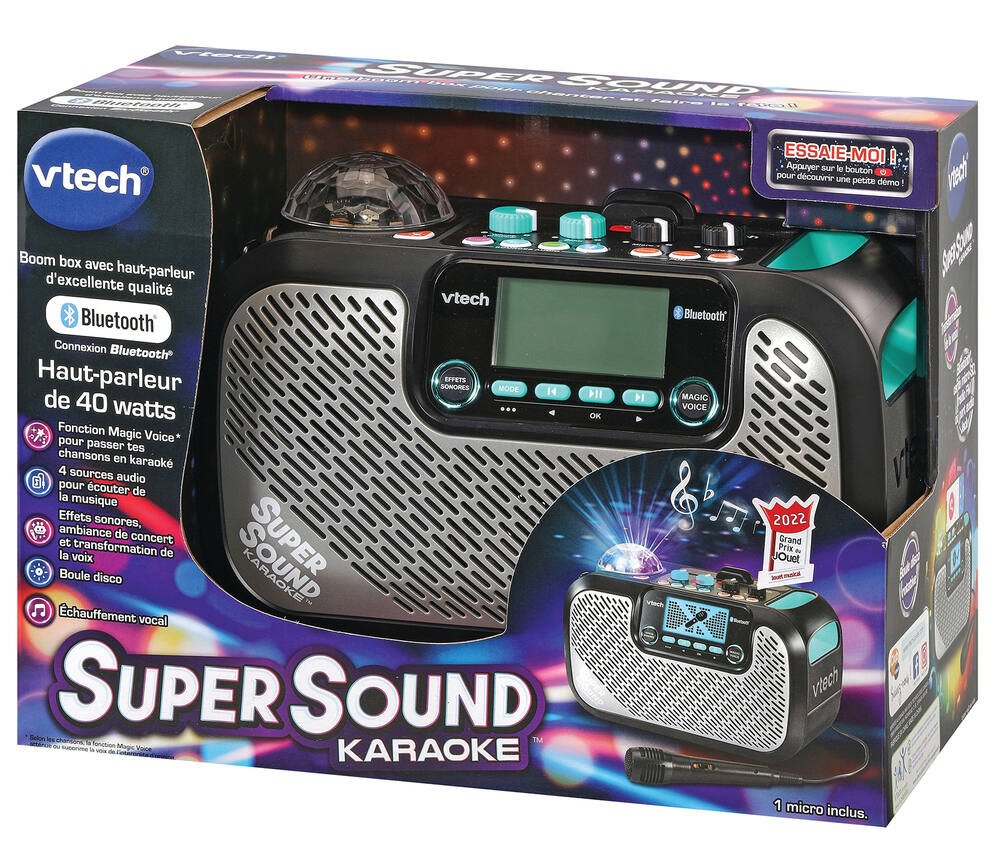 Test de l'enceinte SuperSound Karaoke, boom box pour écouter de la