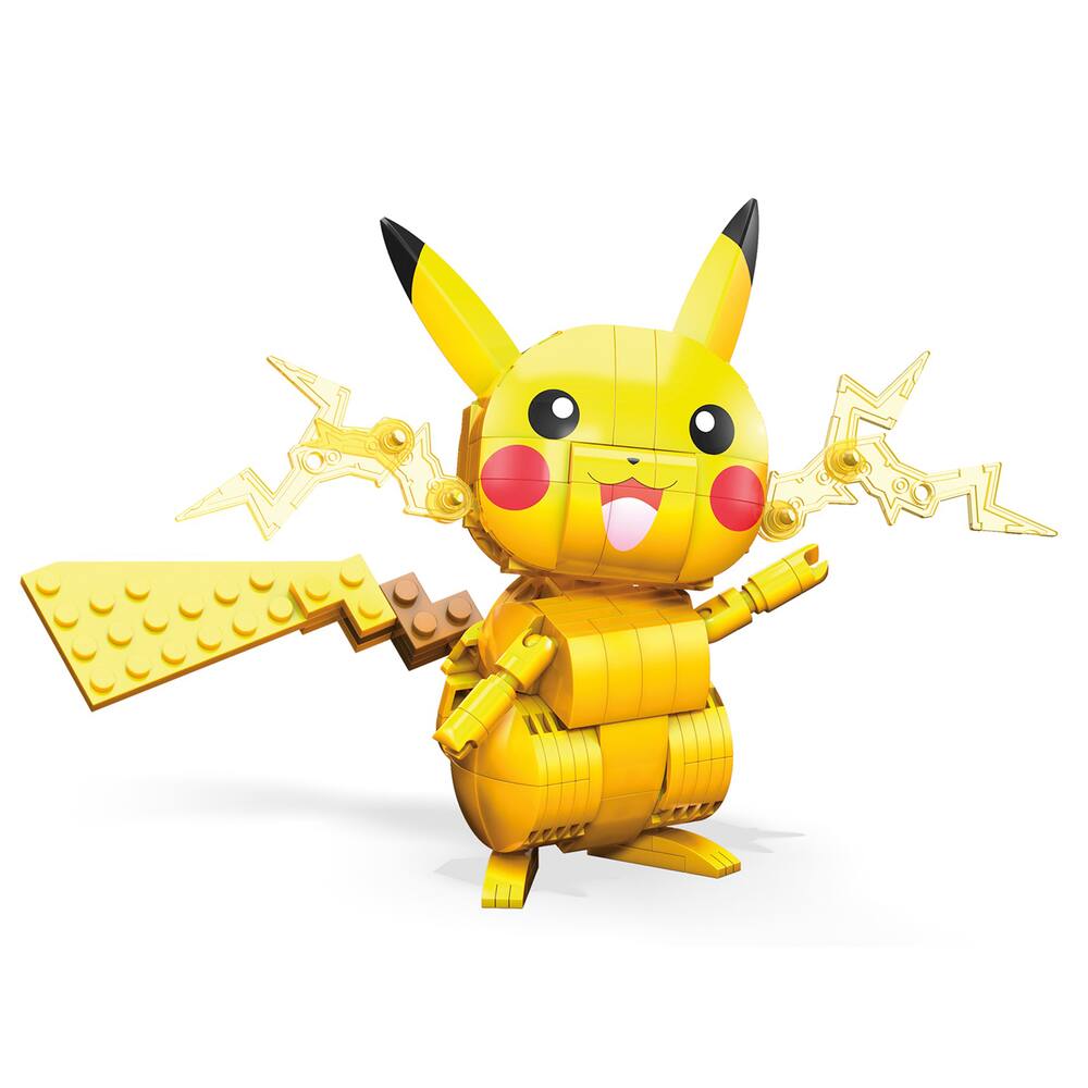 Grande figurine pokémon pikachu à construire - mega construx 32 cm - à  découvrir chez jouéclub